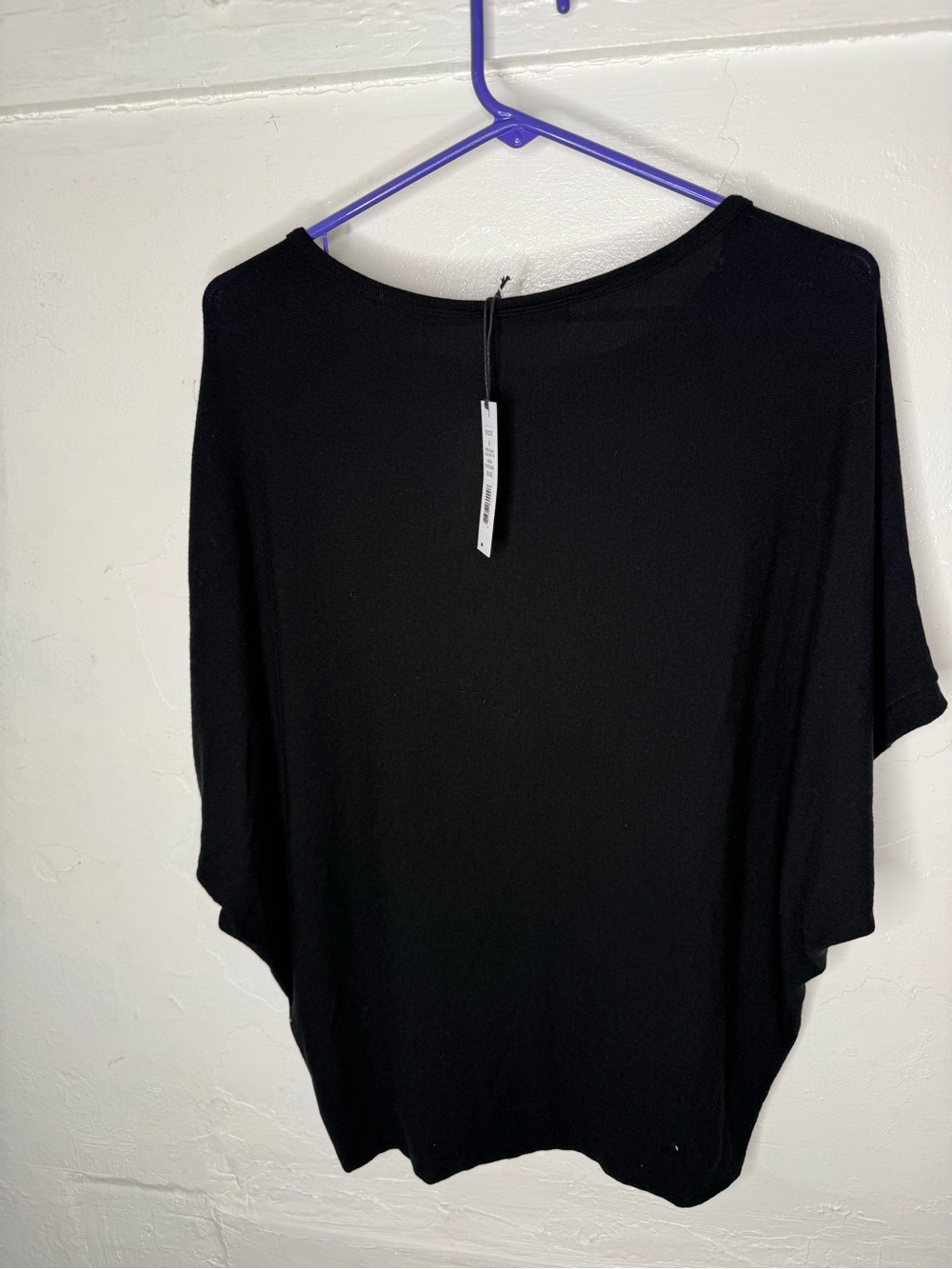 MICHAEL STARS Verna Dolman Sleeve Knit Top in Black New With Tags Size Medium - Picture 14 of 15
